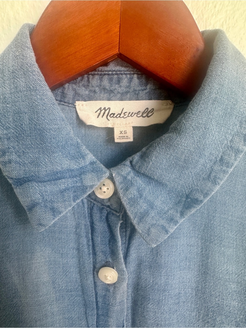 Madewell | Linen Cotton Chambray Button Down XS